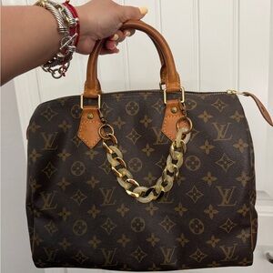 Louis Vuitton Brown and Beige AUTHENTIC